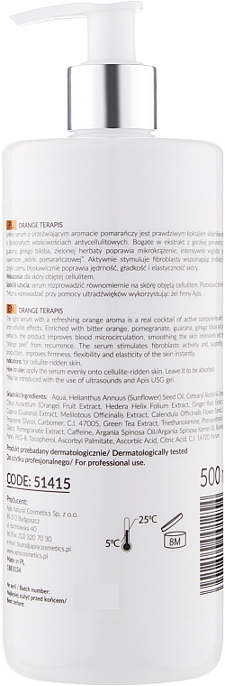 Сыворотка для тела - APIS Professional Orange TerApis Anti-Cellulite Orange Body Serum — фото N2