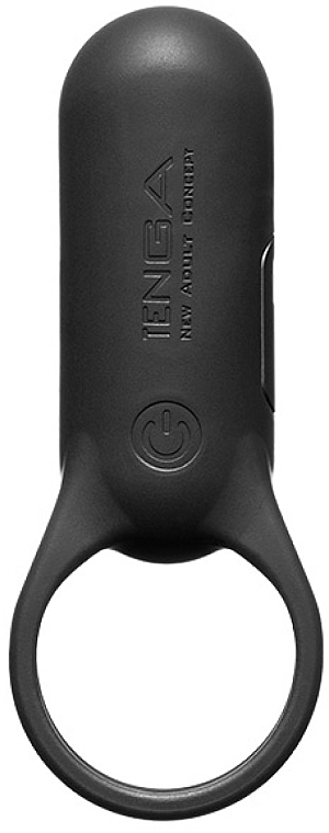 Эрекционное кольцо, черное - Tenga SVR Smart Vibe Ring Plus Black — фото N1