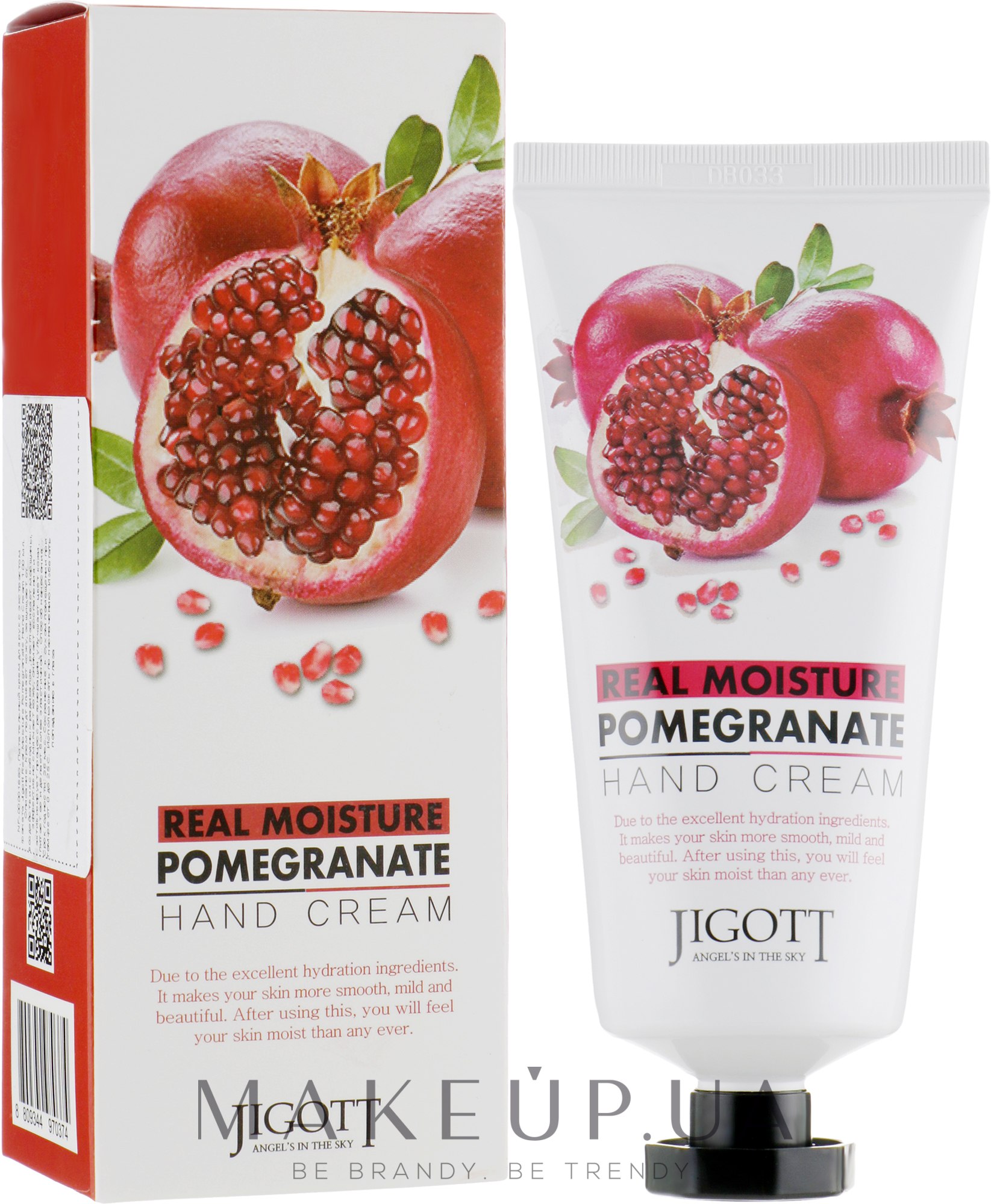 Крем для рук з екстрактом граната - Jigott Real Moisture Pomegranate Hand Cream — фото 100ml