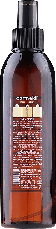 Спрей-кондиціонер для волосся - Dermokil Liquid Hair Care Conditioner — фото N2