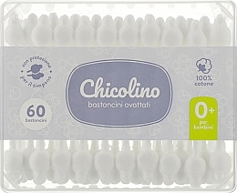 Детские ватные палочки, 60шт - Chicolino Baby Cotton Buds — фото N6