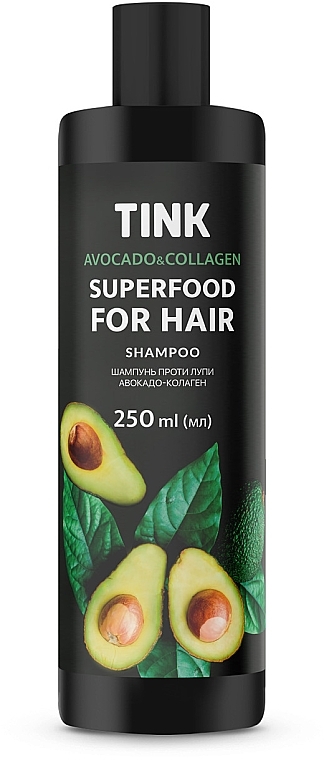 Шампунь проти лупи "Авокадо й колаген" - Tink SuperFood For Hair Avocado & Collagen Shampoo
