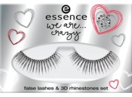 Духи, Парфюмерия, косметика Набор накладных ресниц и страз - Essence We Are Crazy Eyelash