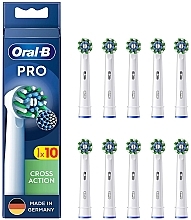 Сменная насадка для электрической зубной щетки, 10 шт. - Oral-B Cross Action Toothbrush Heads — фото N1