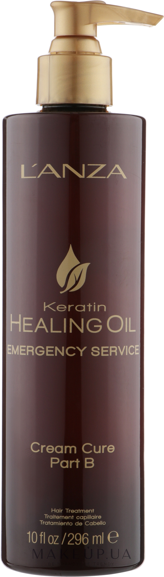 Лечебный крем (шаг В) - L'anza Keratin Healing Oil Emergency Service Cream Cure Part B — фото 295ml
