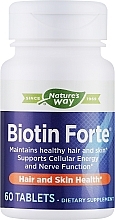 Пищевая добавка "Биотин", 5 mg - Nature’s Way Biotin Forte Extra Strength — фото N1
