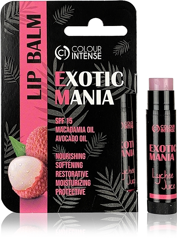 Бальзам для губ "Exotic Mania" с ароматом личи - Colour Intense Lip Balm