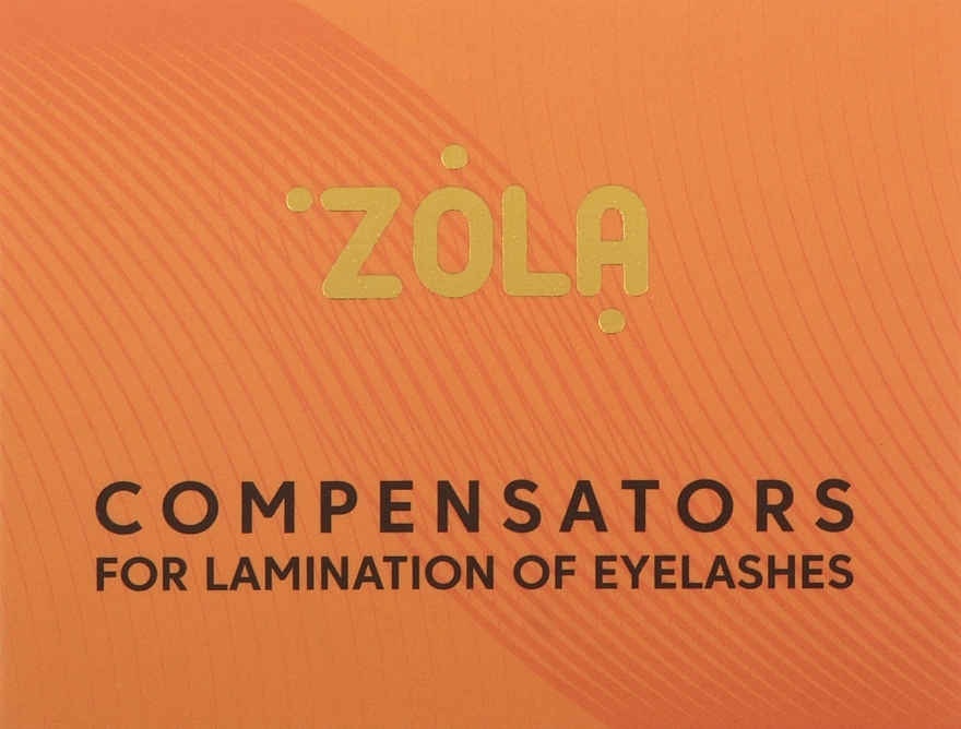 Компенсатори для ламінування вій, помаранчеві - Zola Compensators For Lamination Of Eyelashes — фото N1