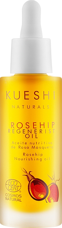 Натуральна олія шипшини для обличчя - Kueshi Naturals Rosehip Regenerist Oil — фото N1
