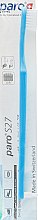 Парфумерія, косметика Дитяча зубна щітка, з монопучковою насадкою, м'яка, блакитна - Paro Swiss S27 (поліетиленова упаковка) 