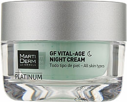 Facial Night Cream - MartiDerm Platinum Gf Vital Age Night Cream — фото N1