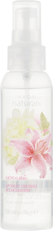 Лосьйон-спрей для тіла "Лілія і гарденія" - Avon Naturals Lily&Gardenia Spray — фото N1