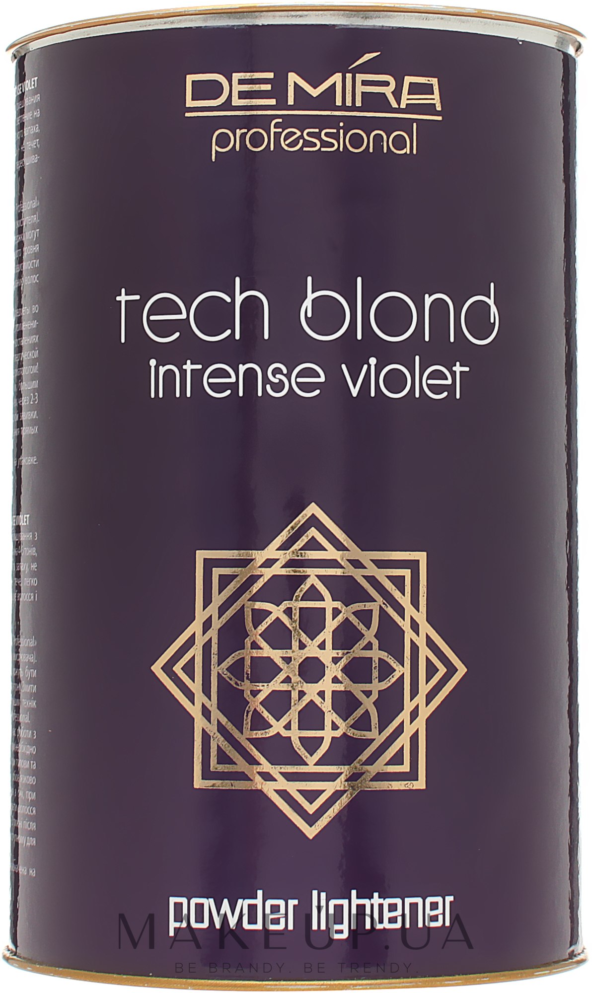 Професійна знебарвлювальна пудра з антижовтим ефектом, фіолетова - DeMira Professional Tech Blond Intense Violet Powder — фото 300g