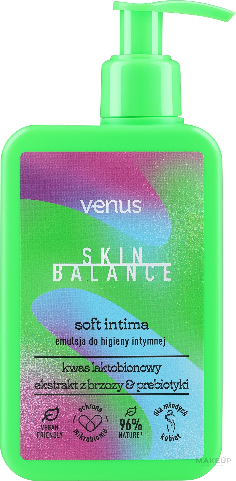 Емульсія для інтимної гігієни з екстрактом кори берези, молочної кислоти та інуліном - Venus Skin Balance Soft Intima Emulsion — фото 250ml