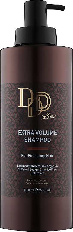 Шампунь для придания объема тонким волосам - Clever Hair Cosmetics 3D Line Extra Volume Shampoo