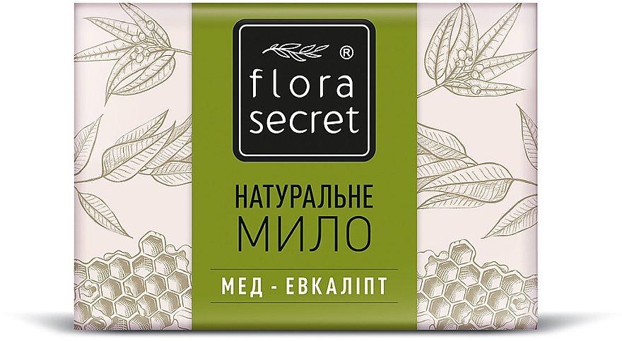 Натуральное мыло "Мед-эвкалипт" - Flora Secret — фото N1