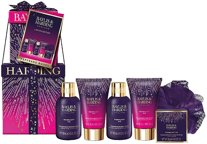 Набор, 6 продуктов - Baylis & Harding Moonlight Fig Luxury Pamper Present Gift Set — фото N1