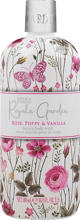 Гель для душа - Baylis & Harding Royale Garden Rose, Poppy & Vanilla Body Wash — фото N1