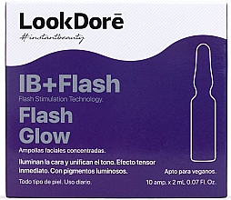 Духи, Парфюмерия, косметика Концентрированная сыворотка в ампулах для лица - LookDore IB+Flash Glow Ampoules