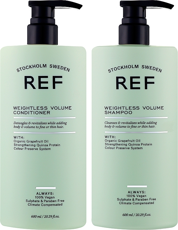 Набір - REF Weightless Volume Duo (shm/600ml + cond/600ml) — фото N1