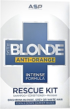 Набор - Affinage System Blonde Anti-Orange Rescue Kit (h/shampoo/275ml + h/cond/275ml + h/mask/150ml) — фото N1