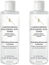 Набор - Eclat Skin London Limited Edition Refreshing Hyaluronic Acid Toner (f/toner/2x100ml) — фото N1