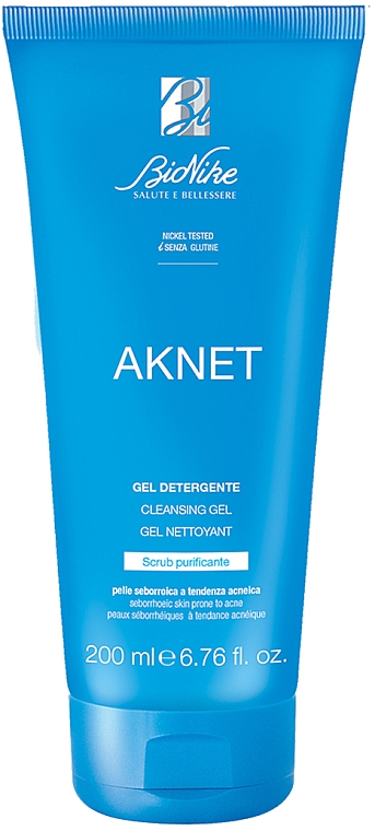 Очищувальний гель для обличчя - BioNike Aknet Cleansing Gel — фото N1