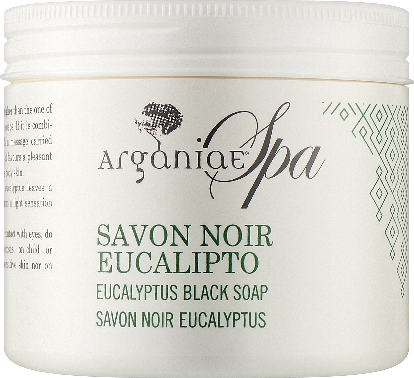 Натуральне чорне оливкове мило "Евкаліпт" - Arganiae Spa Savon Noir Eucalyptus — фото N3