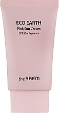 Солнцезащитный крем с каламином - The Saem Eco Earth Power Pink Sun Cream — фото N2