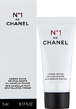 Парфумерія, косметика Відновлювальний крем для обличчя - Chanel N1 De Chanel Red Camellia Rich Revitalizing Cream (міні)