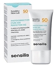 Сонцезахисний флюїд для обличчя - Sensilis Photocorrection Pure Age Perfection 50 — фото N2