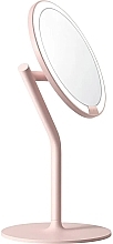 Дзеркало для макіяжу, рожеве - Amiro Mate S LED Mirror AML117F Pink — фото N2