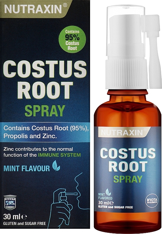 Диетическая добавка-спрей "Корень костуса" - Nutraxin Costus Root Spray — фото N2