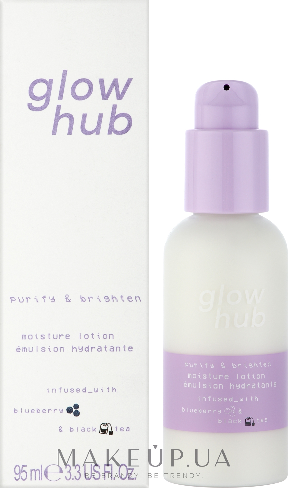 Осветляющий крем для проблемной кожи - Glow Hub Purify & Brighten Moisture Lotion — фото 95ml