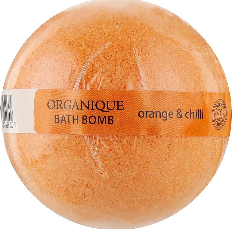 Шипучий шар для ванны "Апельсин и чили" - Organique HomeSpa