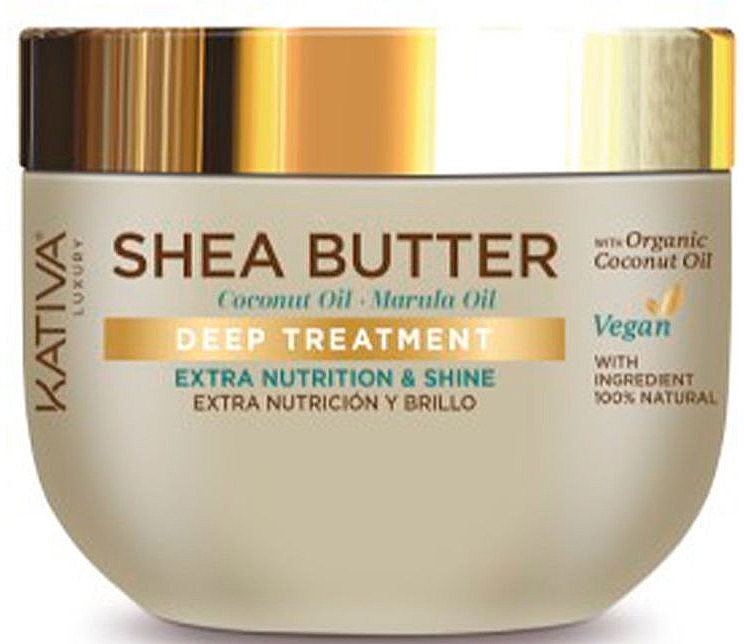 Маска для волос - Kativa Shea Butter Coconut & Marula Oil Deep Treatment — фото N1