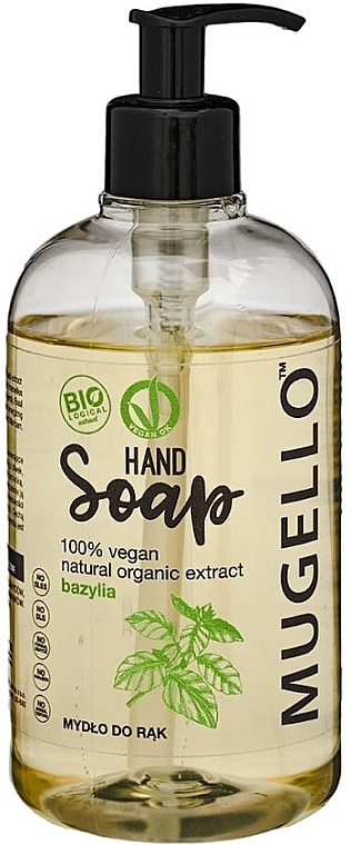 Органічне мило для рук із базиліком - Officina Del Mugello Basil Hand Soap — фото N1
