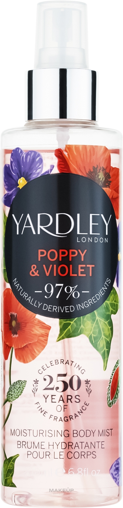 Yardley Poppy & Violet - Спрей для тіла — фото 200ml