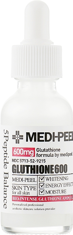 Осветляющая ампульная сыворотка с глутатионом - Medi Peel Bio-Intense Gluthione 600 White Ampoule — фото N4