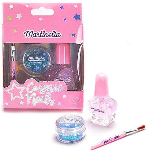 Детский набор для ногтей "Everyday Nail Kit" - Martinelia (nail/pol/1pcs + brush/1pcs + dis/1pcs) — фото N1