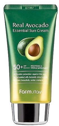 Сонцезахисний крем для обличчя - FarmStay Essential Sun Cream Real Avocado SPF50+ — фото N1