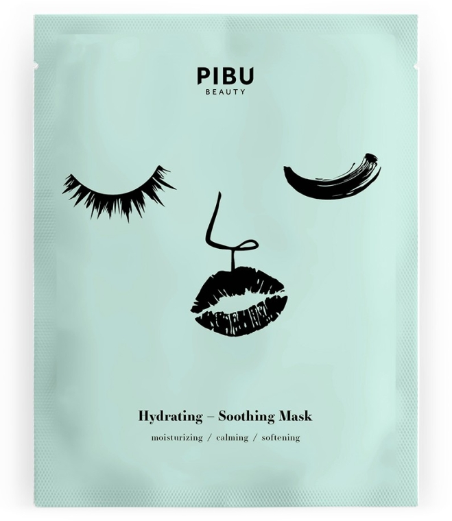 Увлажняющая и успокаивающая маска для лица - Pibu Beauty Hydrating-Soothing Mask — фото N1