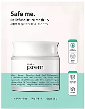 Маска для обличчя зволожувальна - Make P:rem Safe Me. Relief Moisture Mask 15 — фото N1