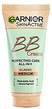 Духи, Парфюмерия, косметика ВВ-крем для лица - Garnier Skin Active BB Cream Perfecting Care All-In-1 Classic
