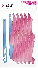 Бигуди спиральные Magic Leverag, 20/150 мм, розовые, 10 шт - Xhair — фото N1