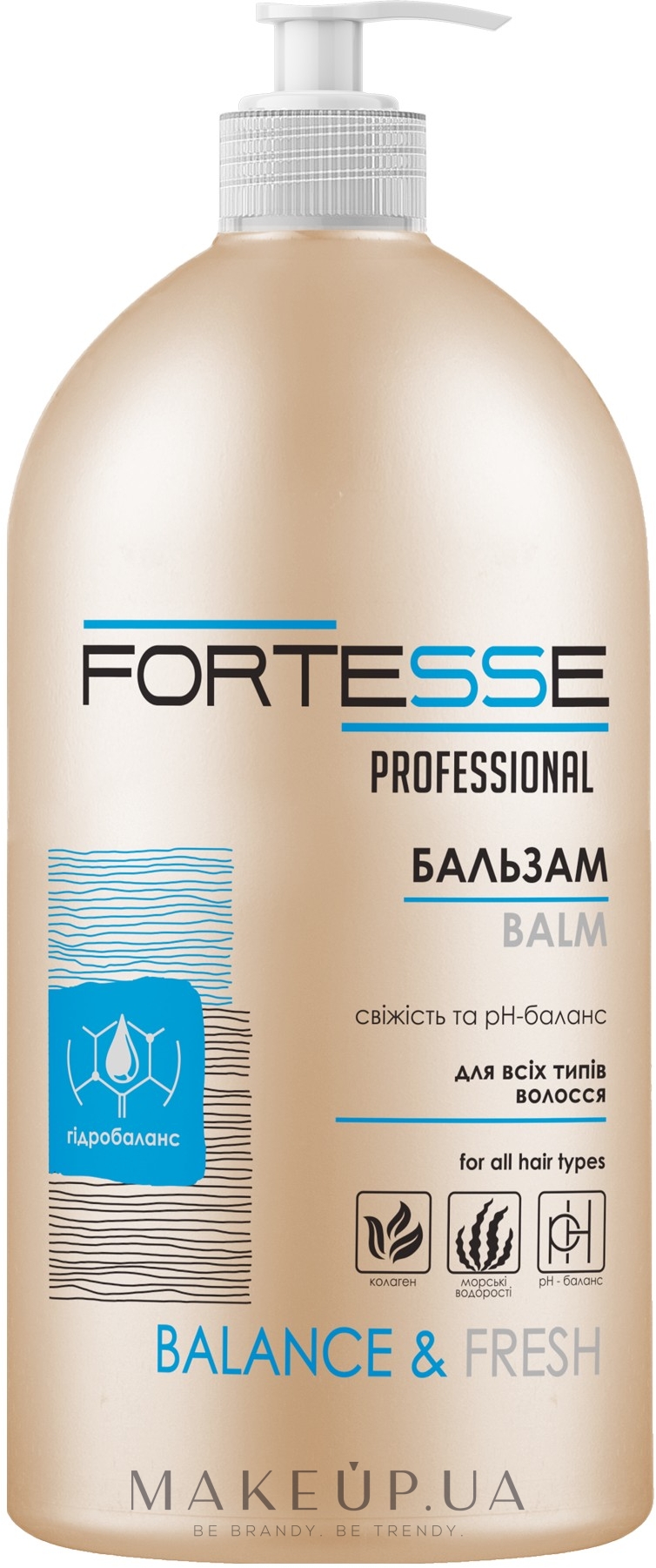 Бальзам для волос "Баланс", с дозатором - Fortesse Professional Balance & Fresh Balm — фото 1000ml