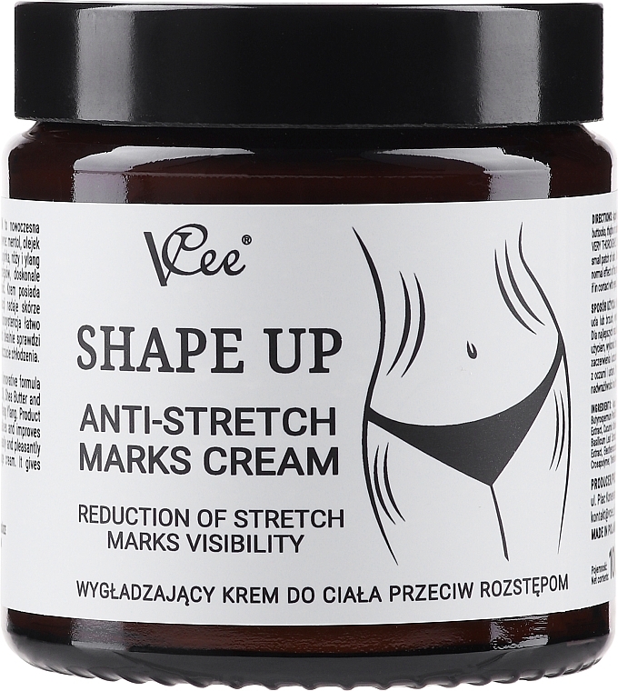 Крем проти розтяжок - Vcee Shape Up Anti-stretch Marks Cream — фото N1