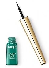 Подводка с металлическим блеском - Kiko Milano Holiday Gems Sparkly Eyeliner — фото N2