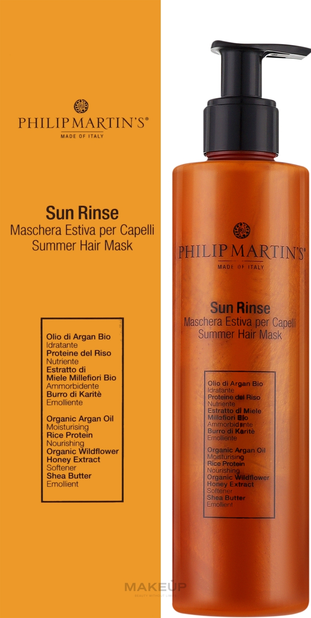 Маска для волос - Philip Martin's Sun Rinse Summer Hair Mask  — фото 250ml