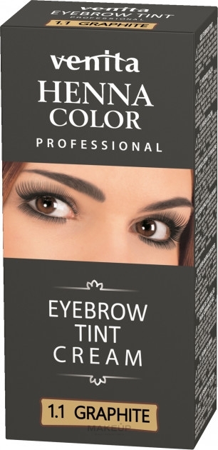 Крем-краска для бровей - Venita Henna Color Eyebrow Tint Cream — фото 1.1 - Graphite